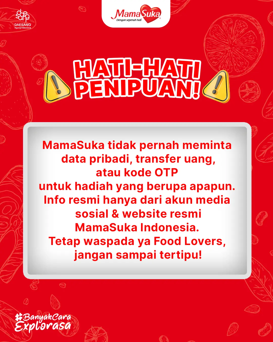 Mamasuka Banner Warning Penipuan